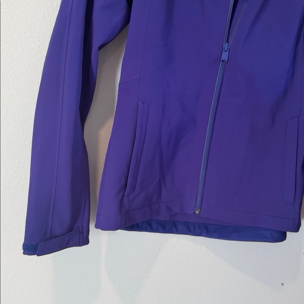 Athleta Women’s Deep Purple Hooded Softshell Utility Jacket - Picture 4 of 9